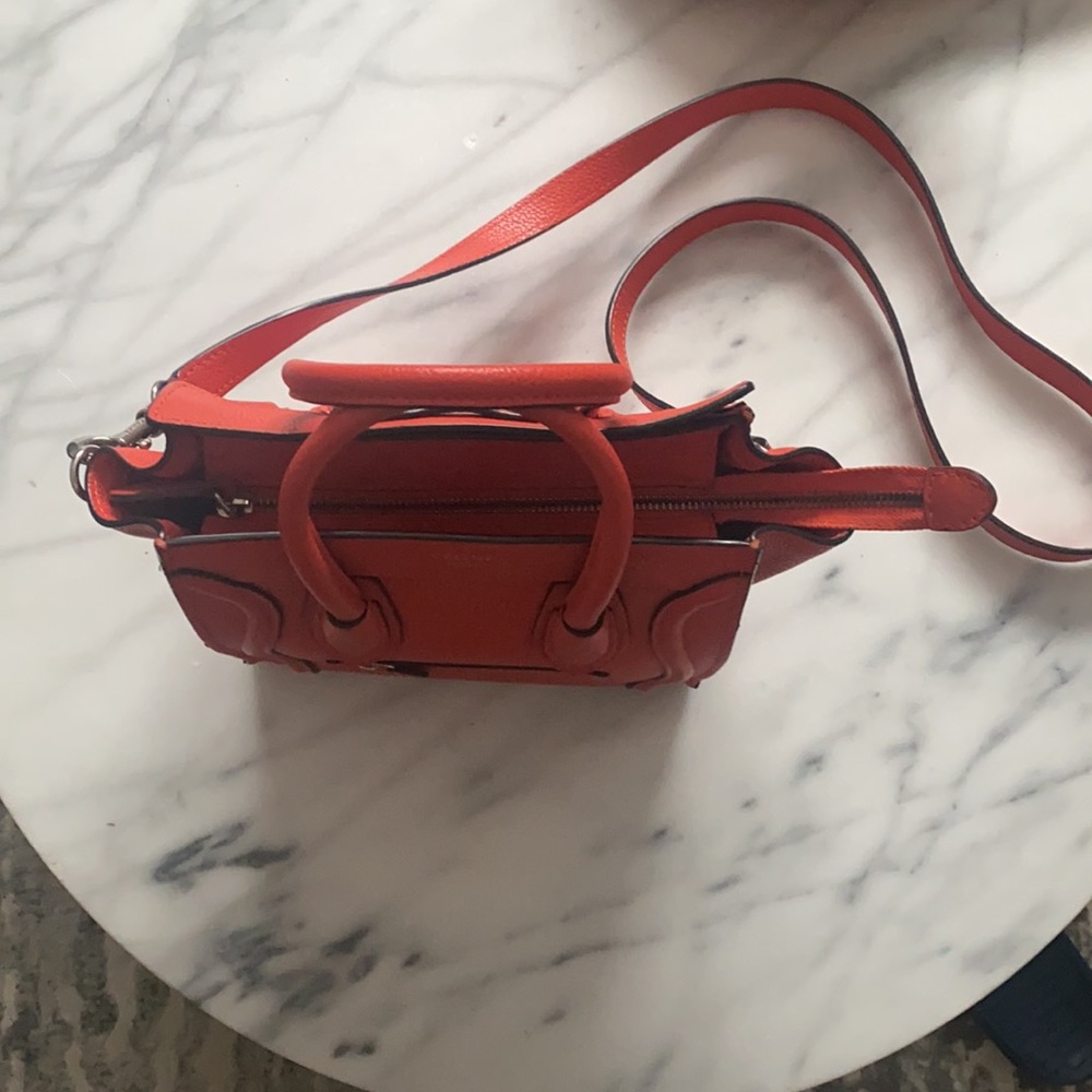 Celine Nano Luggage Bag Crossbody Coral-Orange - Picture 2 of 9